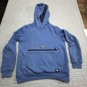 Abercrombie & Fitch Kids Gamer Hoodie Blue Youth‎ 13/14 Zip Controller Pocket